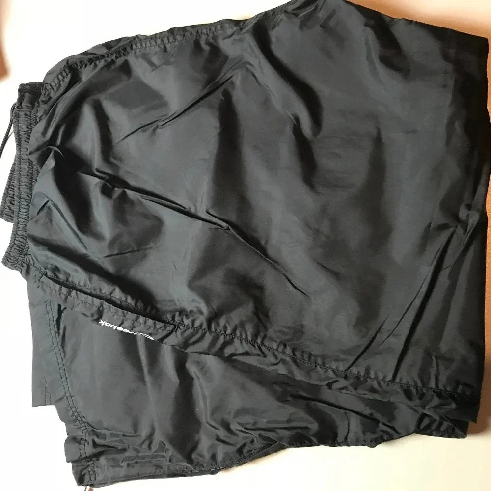Reebok Women's Large Workout Pants Joggers Black Lined Track GUC